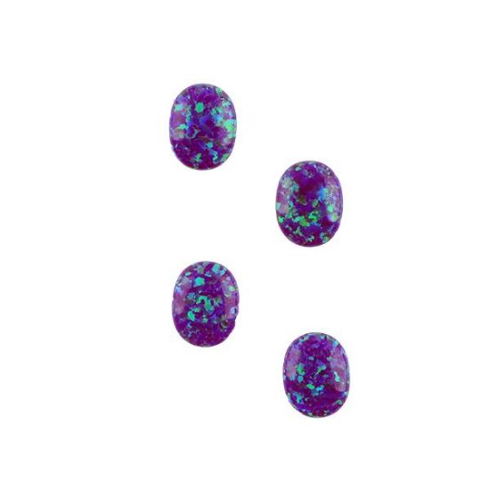 Picture of Imitation Amethyst Opal, Oval Cabochon, 7x9mm