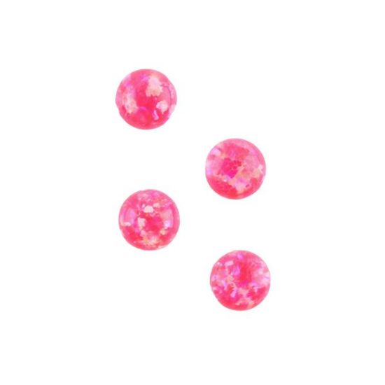 Picture of Imitation Mimosa Opal, Round Cabochon, 4mm