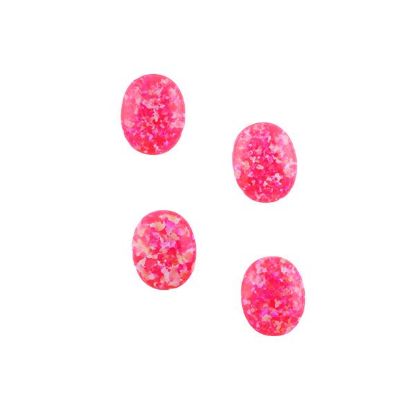 Picture of Imitation Mimosa Opal, Oval Cabochon, 8x10mm