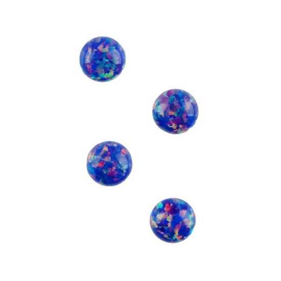 Picture of Imitation Starry Night Opal, Round Cabochon, 4mm