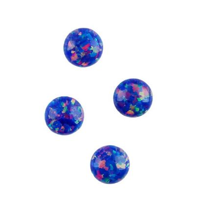 Picture of Imitation Starry Night Opal, Round Cabochon, 5mm
