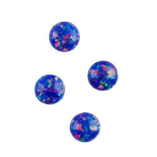 Picture of Imitation Starry Night Opal, Round Cabochon, 5mm