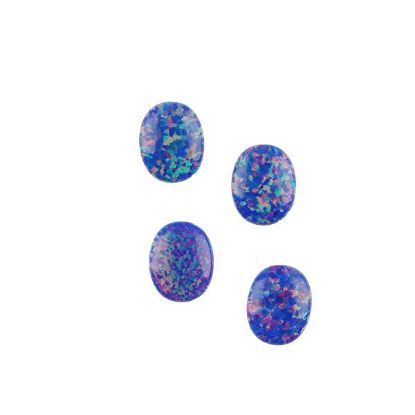 Picture of Imitation Starry Night Opal, Oval Cabochon, 8x10mm