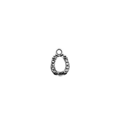Picture of Sterling Silver Machine Cast Horseshoe Charm, 8mm