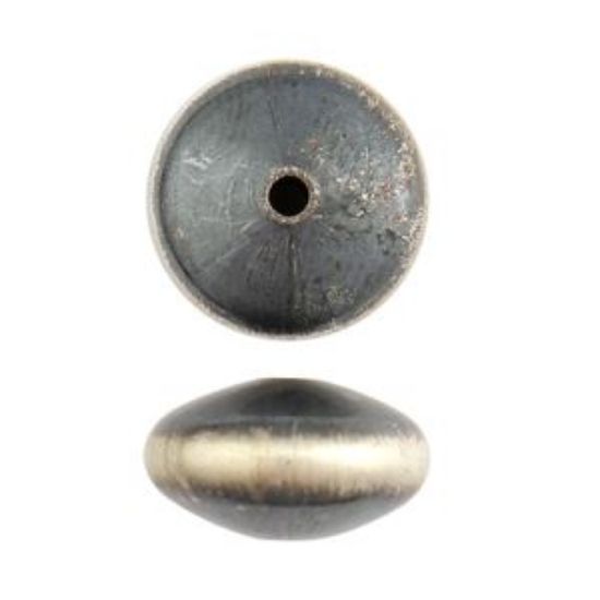 Picture of Sterling Silver Navajo Pearl Style by JCK, Rondelle 12mm Bead