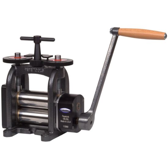 Picture of Pepetools Flat Ultra Rolling Mill with Ductile Frame, Roller Width 110mm, Roller Dia. 55mm, Max Opening 5mm
