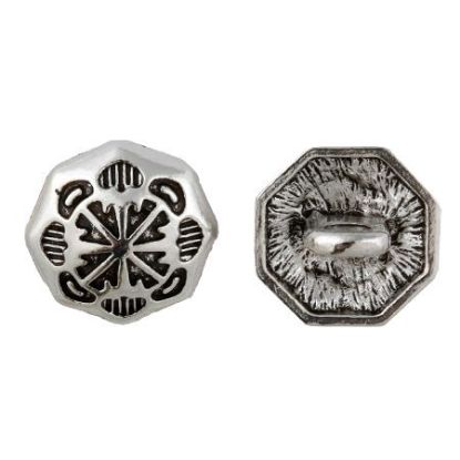 Picture of Base Metal 4 Direction Concho 15mm, 10pcs.