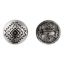 Picture of Base Metal Rug Pattern Concho Button 15mm, 10pcs.