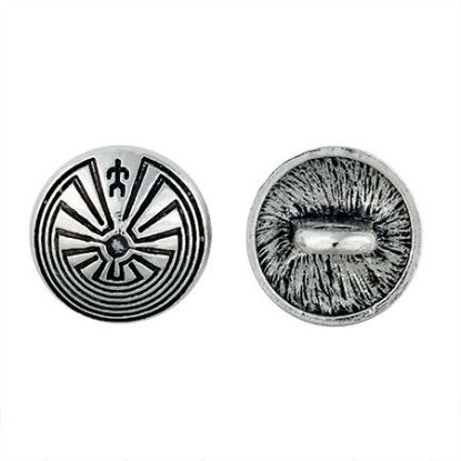 Picture of Base Metal Man In Maze Concho Button 15mm, 10pcs.