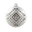 Picture of Silver Plated Rug Pattern Concho Charm 25mm, 6pcs.
