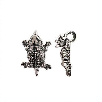 Picture of Pewter Mini Horny Toad Charm, 12x19mm, Sold per 6 Pieces