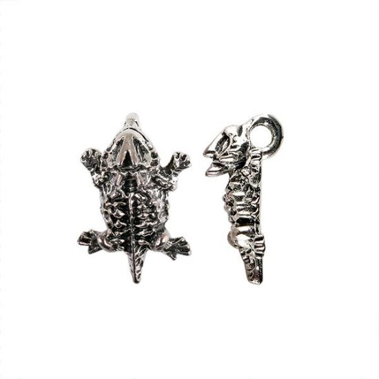 Picture of Pewter Mini Horny Toad Charm, 12x19mm, Sold per 6 Pieces