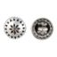 Picture of Base Metal Native Star Concho Button 15mm, 10pcs