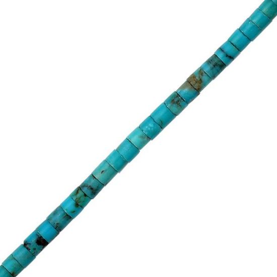 Picture of Kingman Turquoise Heishi 3mm, 16" Bead Strand