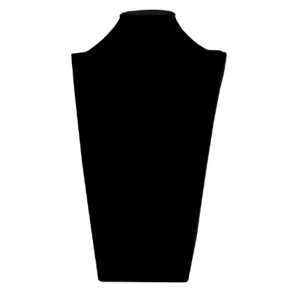 Picture of Black Velvet Mannequin Style Necklace Display, 10-3/4" L x 6-1/2" W x 18" H, Sold individually, Imported