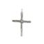 Picture of Sterling Silver Wood Cross Charm, 24x32mm