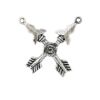 Picture of Sterling Silver Crossed Arrows Charm, 19x23mm 