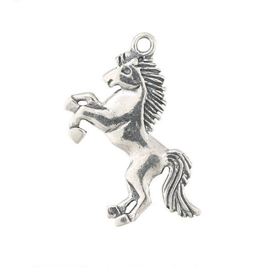 Picture of Sterling Silver Standing Horse Charm, 14x27mm 