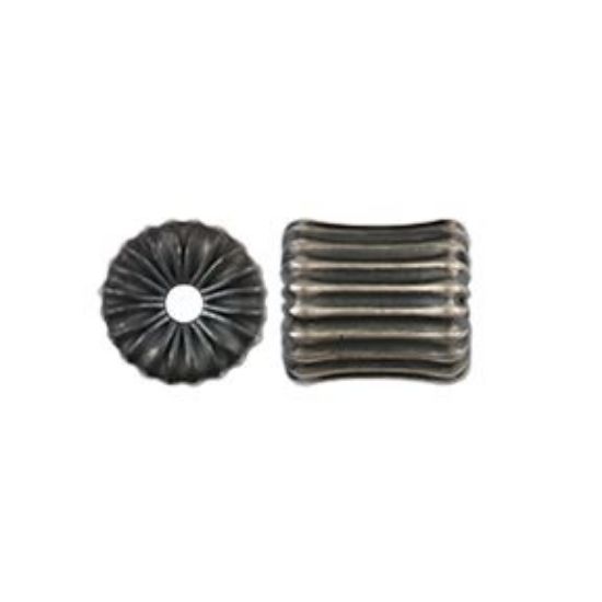 Picture of Sterling Silver Navajo Pearl Style by JCK, 8mm Corrugated Bead