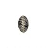 Picture of Sterling Silver Navajo Pearl Style by JCK, 7.6x12mm Twist Corrugated Rondelle Bead