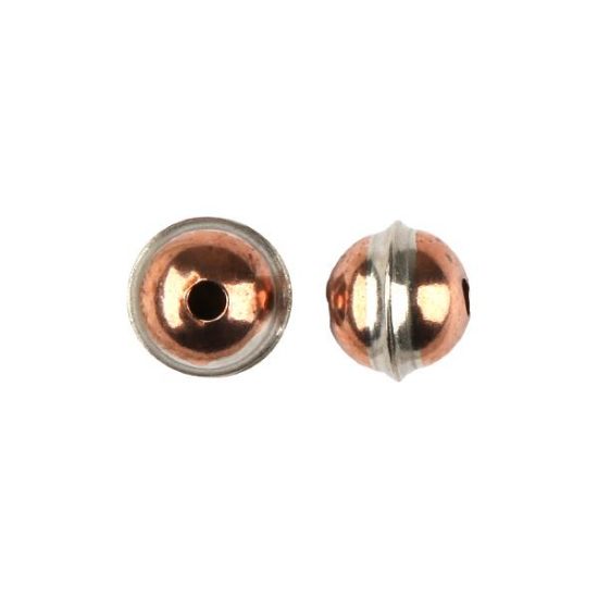 Picture of Copper Seamed Beads, 6mm, Sold per pkg of 10