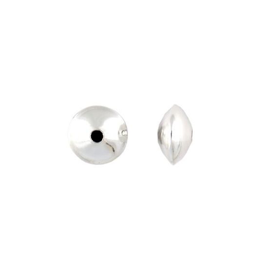 Picture of Sterling Silver Rondelle Bead, ID 1.2mm, 3.2x5.2mm