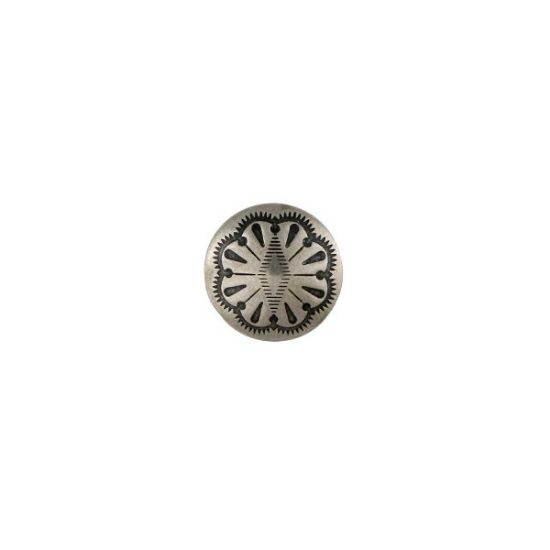 Picture of Nickel Silver Flower 12mm Concho with Loop