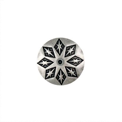 Picture of Nickel Silver Snowflake 21mm Concho with Loop