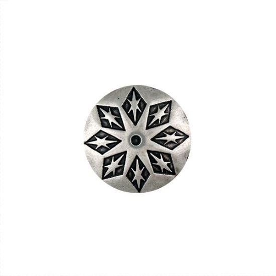 Picture of Nickel Silver Snowflake 21mm Concho with Loop