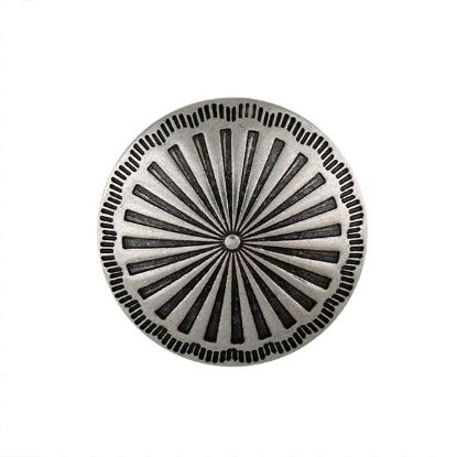 Picture of Nickel Silver Sunburst 30mm Concho with Loop