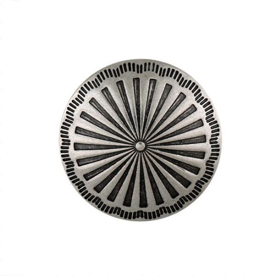 Picture of Nickel Silver Sunburst 30mm Concho with Loop