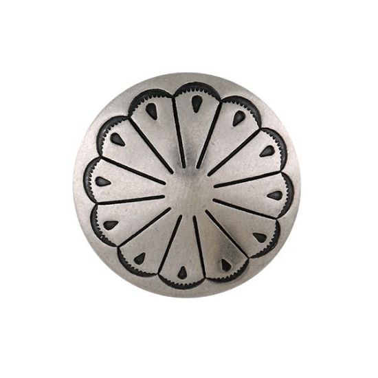 Picture of Nickel Silver Pearl 30mm Concho with Loop