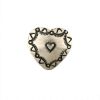 Picture of Nickel Silver Double Heart 22mm Concho with Loop