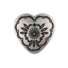 Picture of Nickel Silver Traditional Heart 17mm Concho with Loop