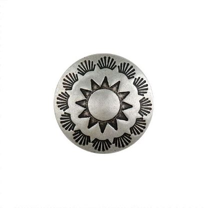 Picture of Nickel Silver Sunrise 25mm Concho with Loop