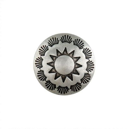 Picture of Nickel Silver Sunrise 25mm Concho with Loop