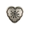 Picture of Nickel Silver Butterfly Heart 30mm Concho with Loop
