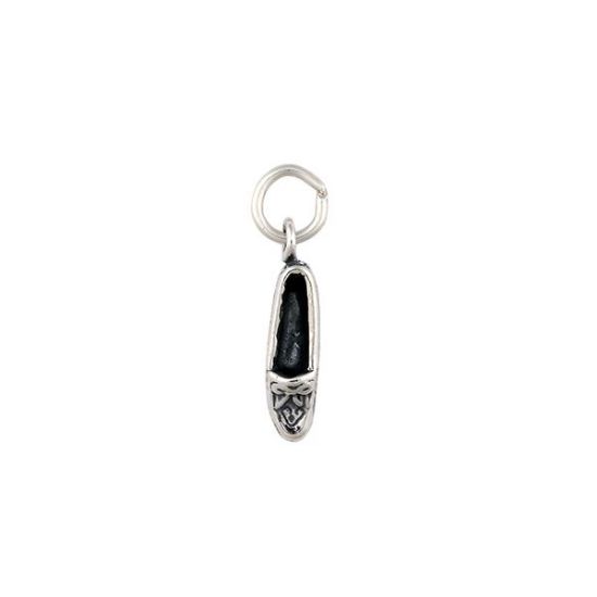 Picture of Sterling Silver Moccasin, 4x15mm Charm with Jump Ring