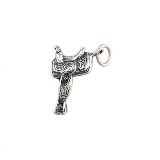 Picture of Sterling Silver Saddle, 21.5x13mm Charm