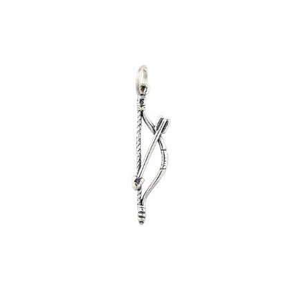 Picture of Sterling Silver Bow and Arrow, 7x32mm Charm with Jump Ring
