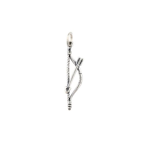 Picture of Sterling Silver Bow and Arrow, 7x32mm Charm with Jump Ring