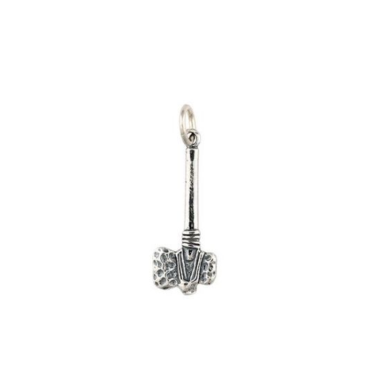 Picture of Sterling Silver Tomahawk, 10x27mm Charm with Jump Ring