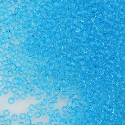 Picture of Size 11 Japanese Seed Beads,Transparent Light Blue (#148), Approximately 25 Grams