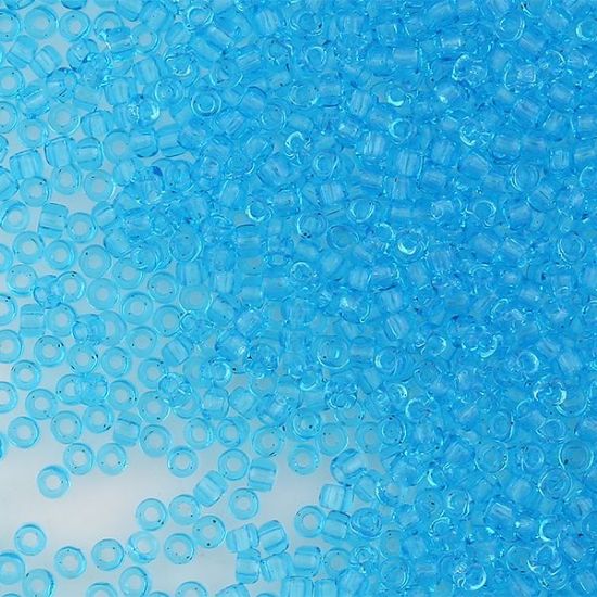 Picture of Size 11 Japanese Seed Beads,Transparent Light Blue (#148), Approximately 25 Grams