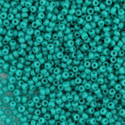 Picture of Opaque Bright Jungle Green Seed Bead #412G / Size 11<br />Approximately 25 Grams