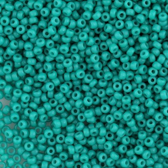 Picture of Opaque Bright Jungle Green Seed Bead #412G / Size 11<br />Approximately 25 Grams