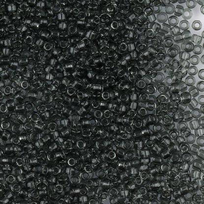 Picture of Size 11 Japanese Seed Beads, Transparent Grey Seed Beads (#152), Approximately 25 Grams