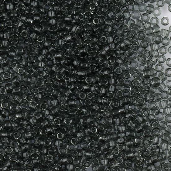 Picture of Size 11 Japanese Seed Beads, Transparent Grey Seed Beads (#152), Approximately 25 Grams