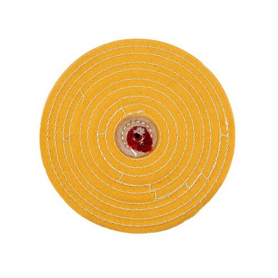 Picture of Yellow Treated Razoredge Buffing Wheel, 6" Diameter