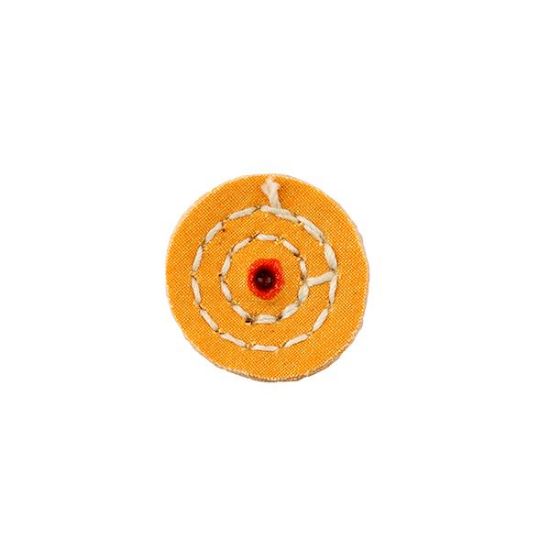 Picture of Yellow Treated Buffing Wheel, 1" Diameter